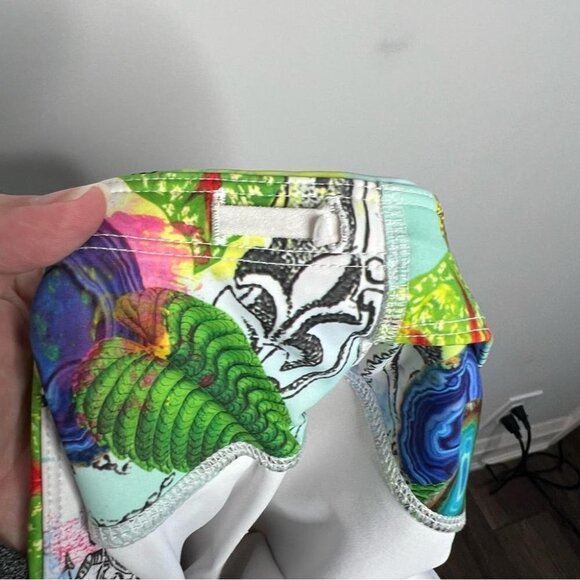 Athleta Womens Size XXS Tropical Sonar Capri Legging Running Floral Bright Pant - Picture 5 of 10